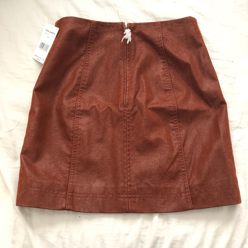Free People Modern Femme Vegan Suede Mini Skirt - Picture 5 of 6